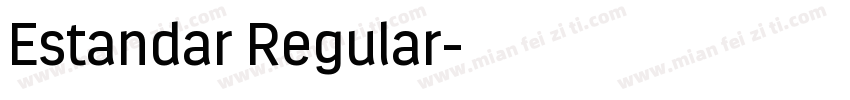 Estandar Regular字体转换
